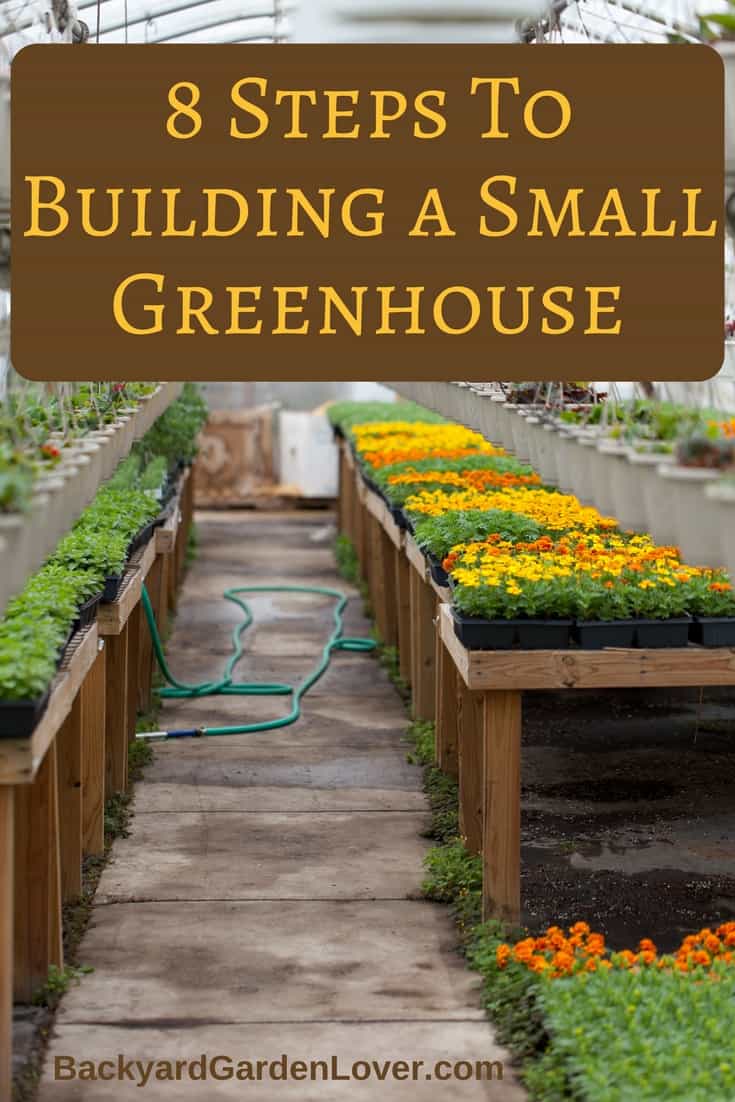 Wondering how how to build a small greenhouse in your backyard? Here are 8 easy steps to building a small greenhouse