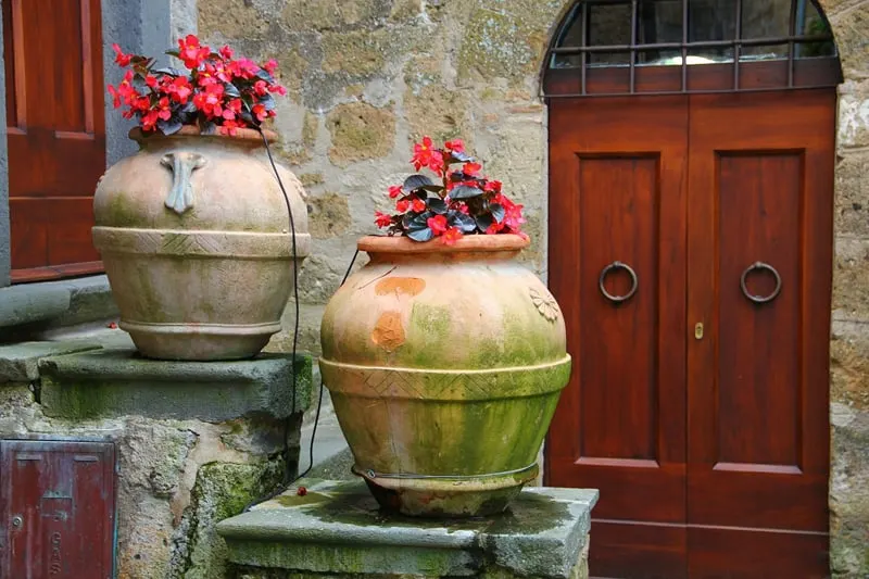 door flower pot