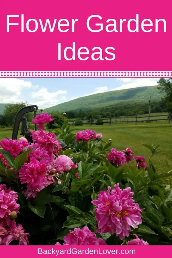 Flower garcden ideas - Pinterest image