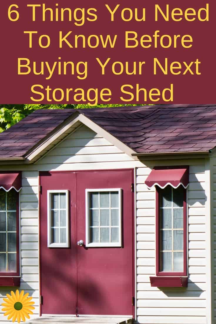 6 things you need to know before buying your next storage shed