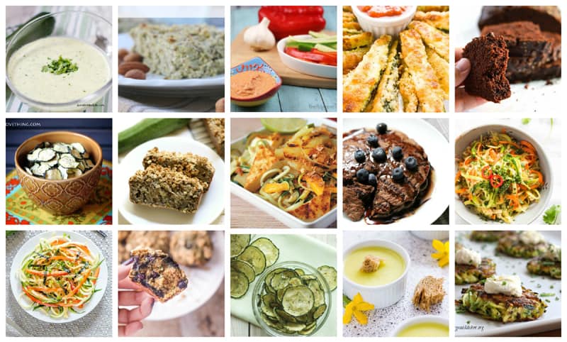 Collage of delicious zucchini recipes