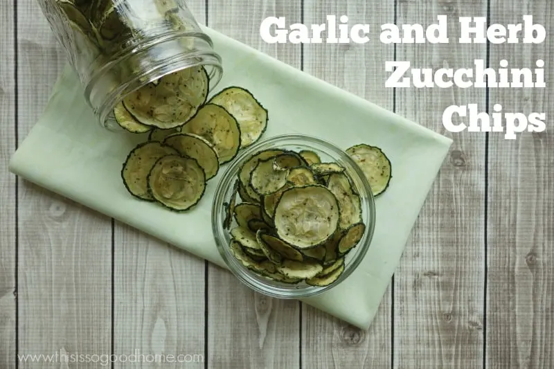 Garlic and Herb Zucchini Chips