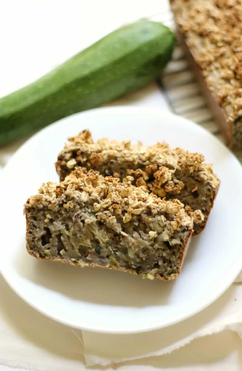 Gluten-Free Zucchini Bread With Maple Oat Crumble