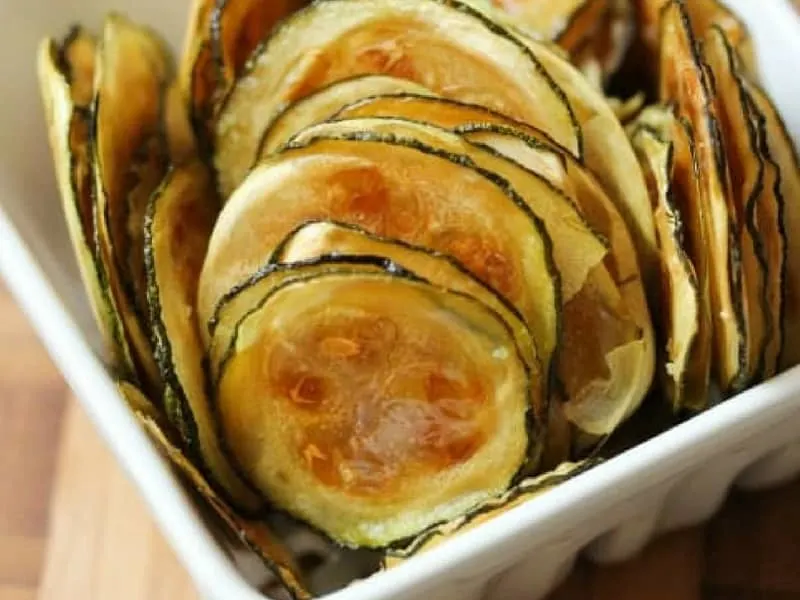 Tasty zucchini chips