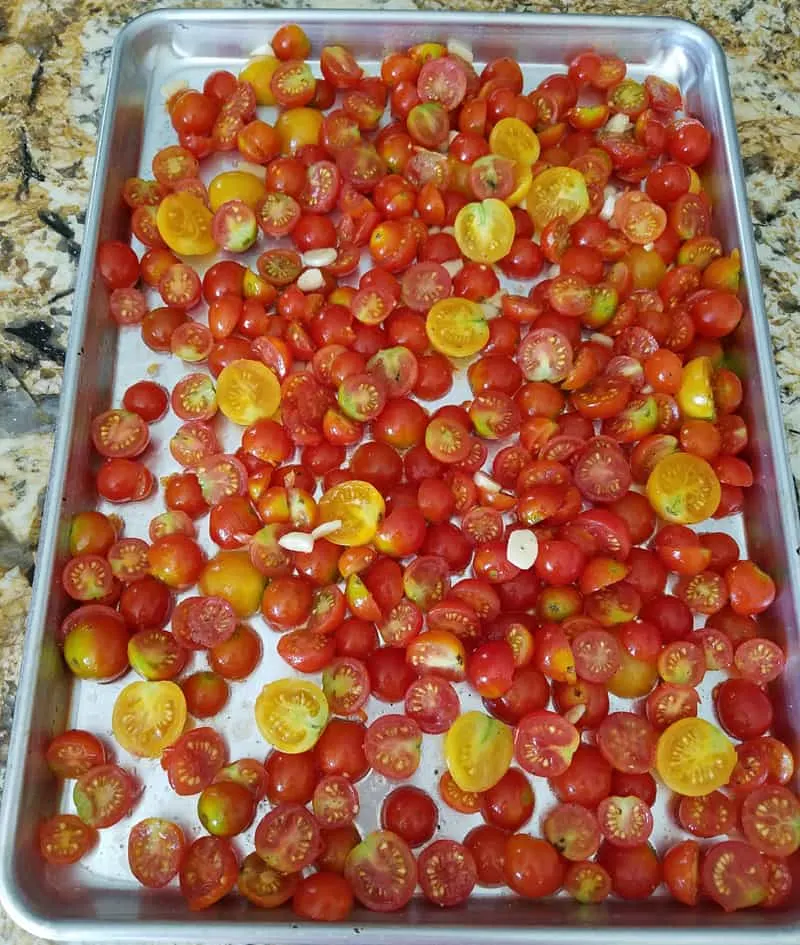  tomatoes ready to roast