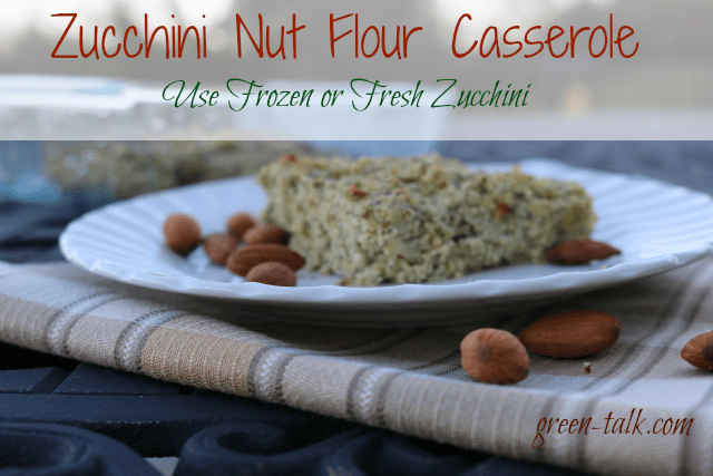 zucchini nut flour casserole