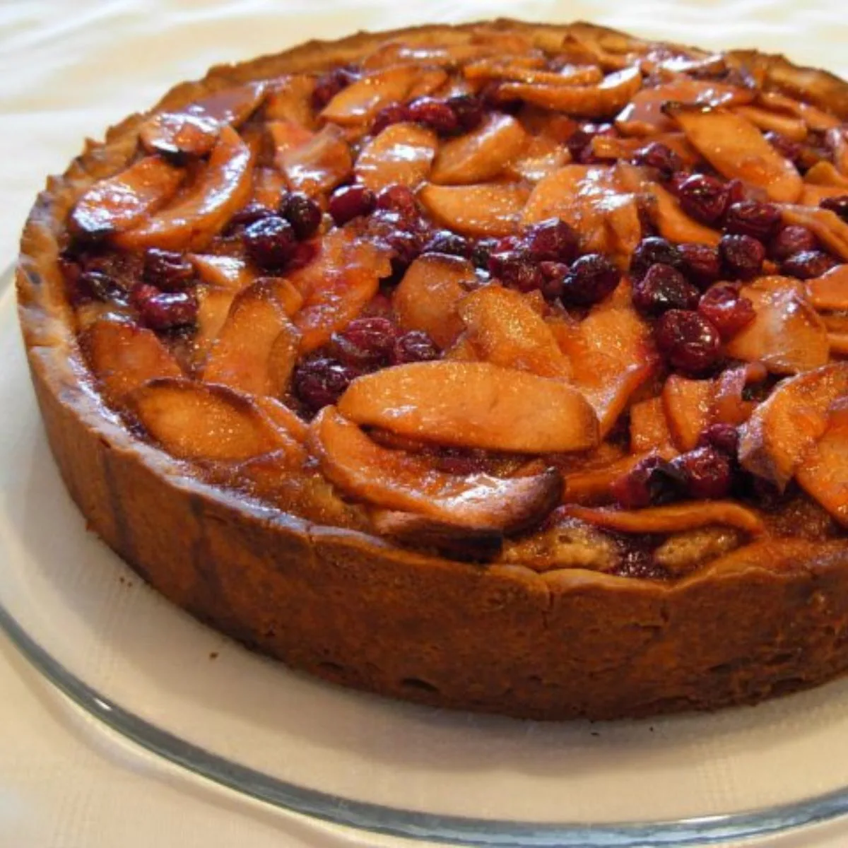 apple cranberry tart