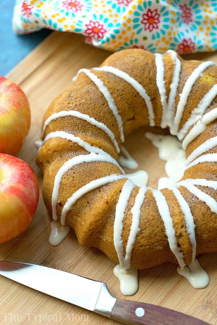 Instant pot pumpkin apple cake