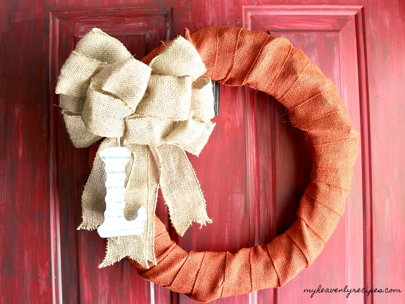 10 minute fall wreath 