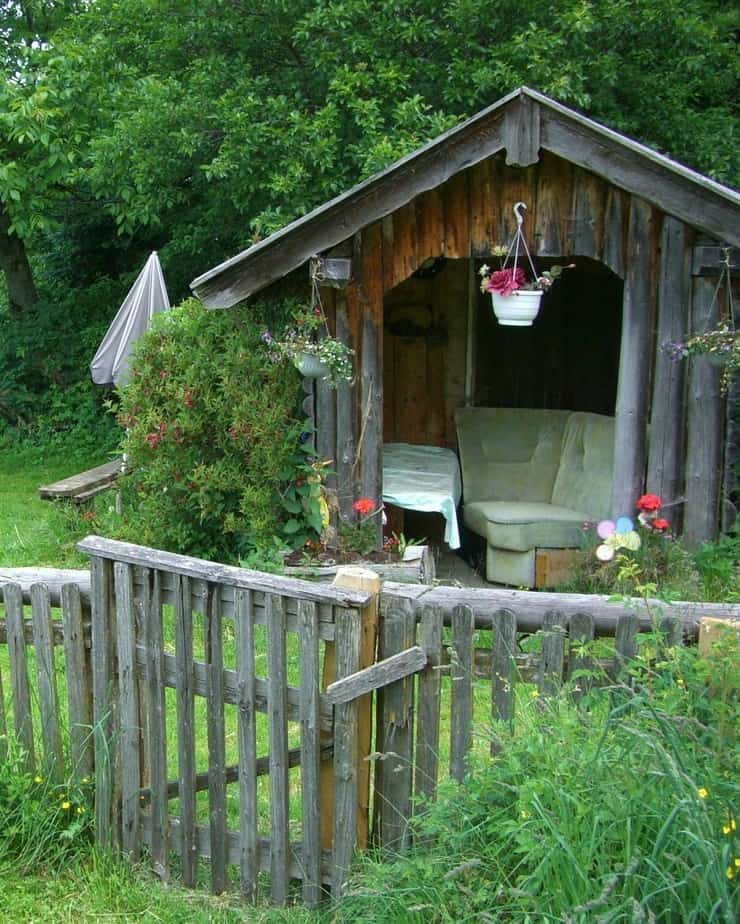 Old shed set up for an afternoon nap