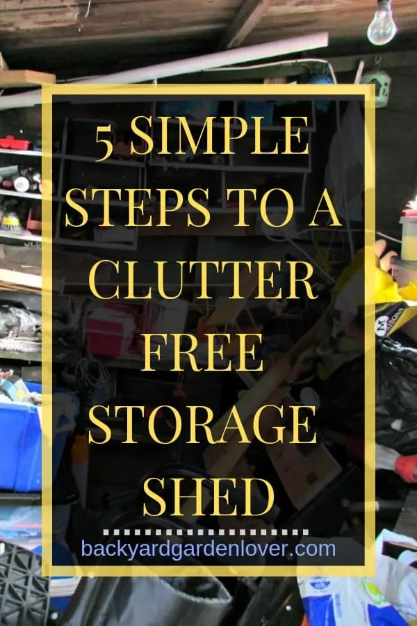  5 organizing tips for storage sheds