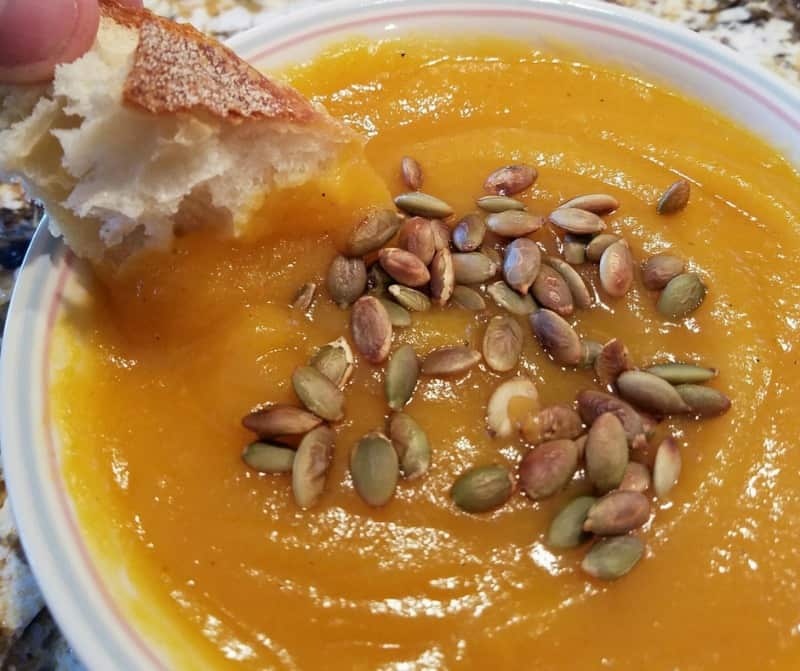 YUMMY Savory Roasted Butternut Squash Soup