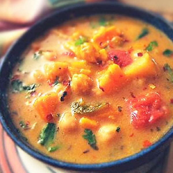 Moroccan Coconut & Chick Pea Soup