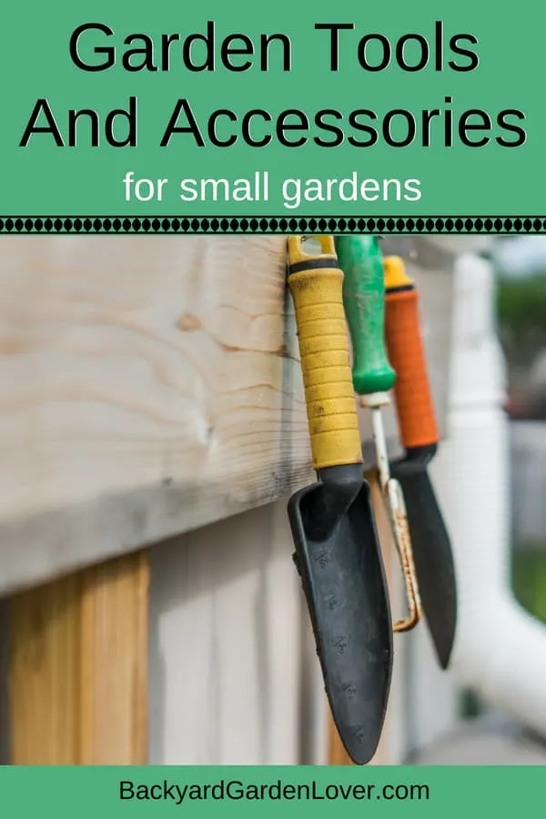 Garden tools with colorful handles