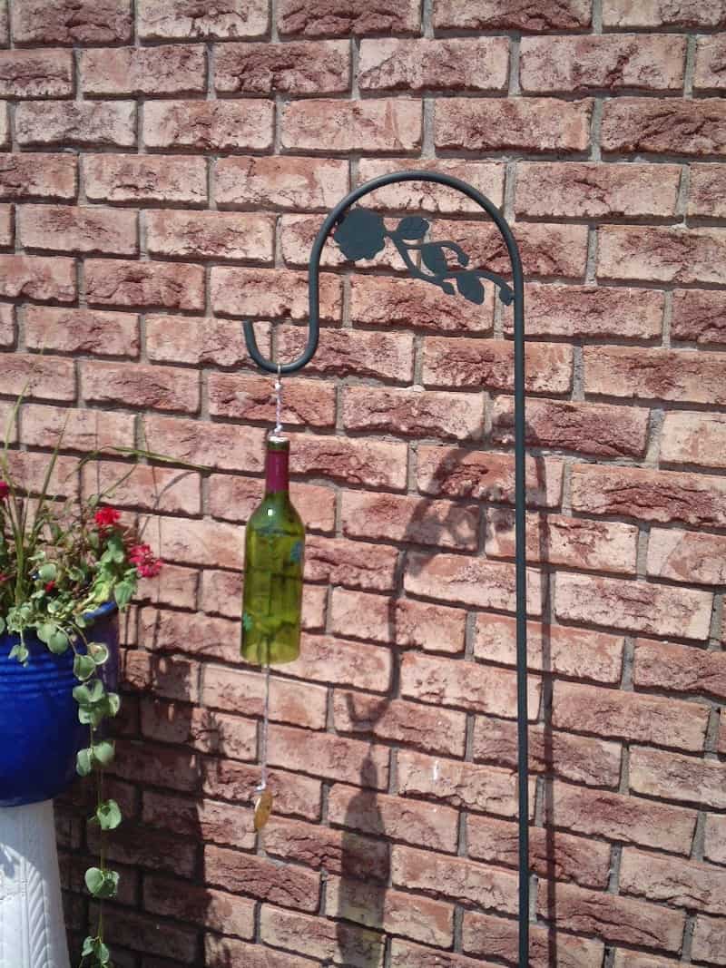 Hanging bottle windchime