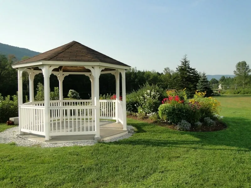 Gazebo in the backyard