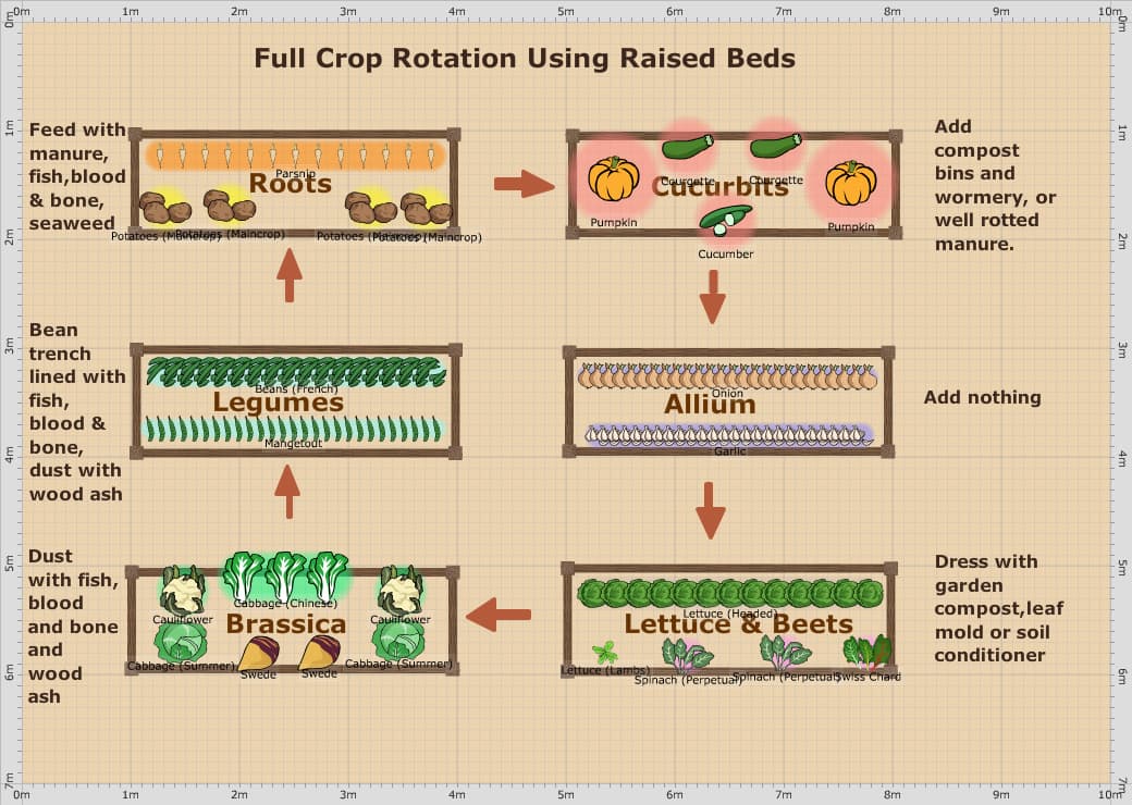 Vegetable garden plan sample