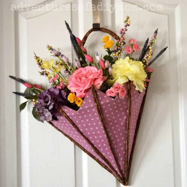 Spring decor for the front door