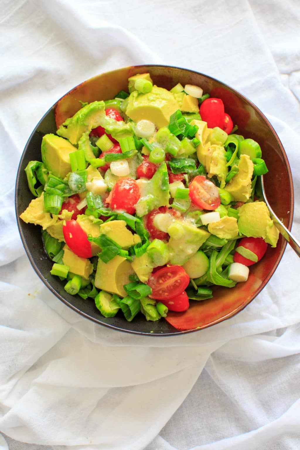 Cucumber avocado farro salad