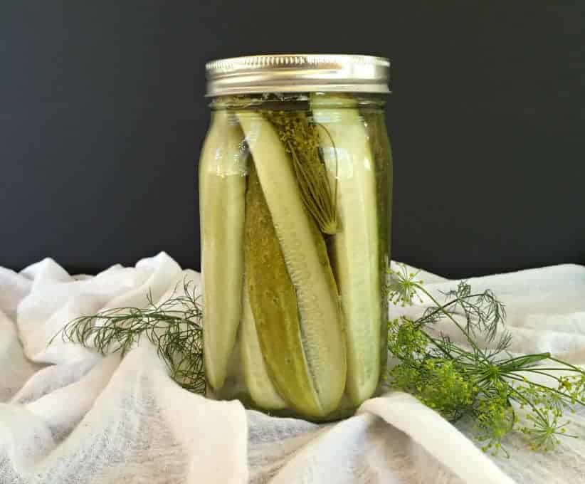 a jar of pickles