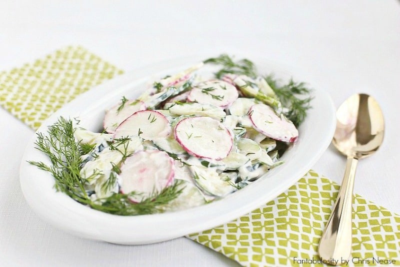 Creamy cucumber crunch salad