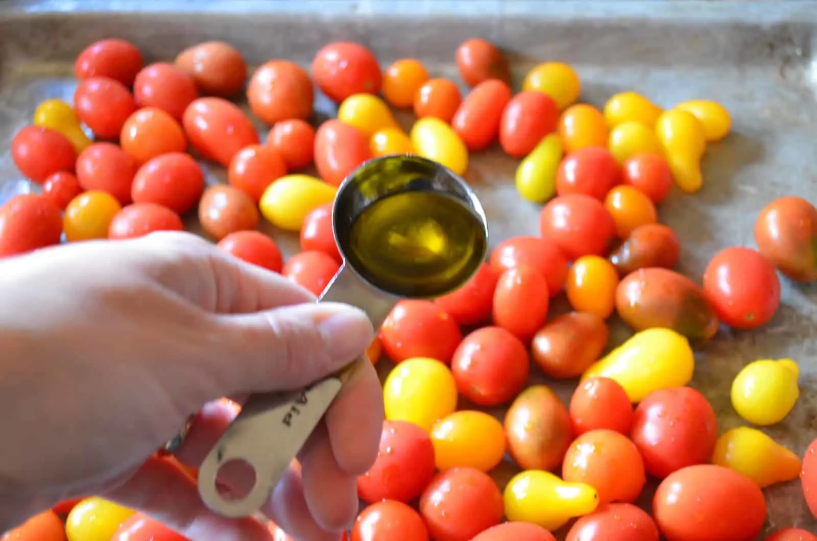 Roasted cherry tomato pasta sauce