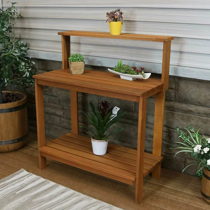 outdoor potting bench