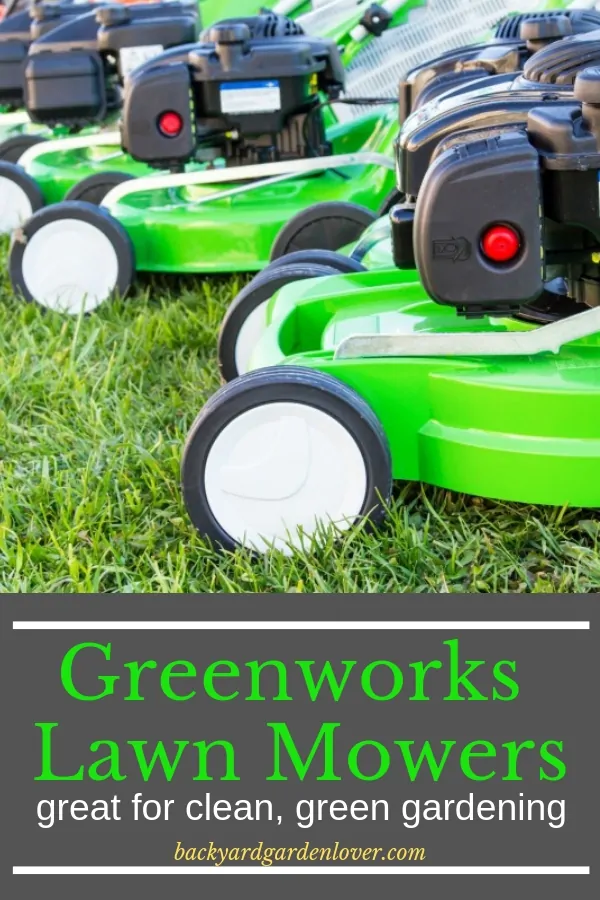 Bright green lawn mower