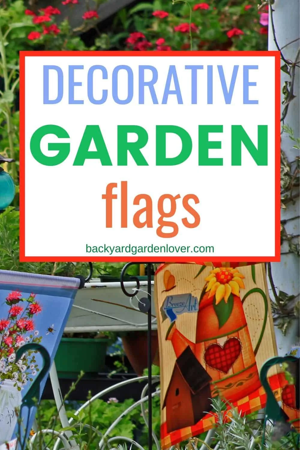 Decorative garden flags