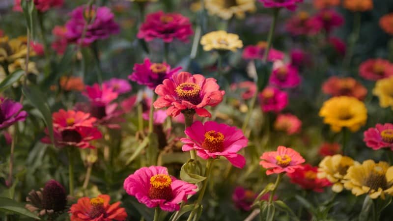 Zinnia flowers