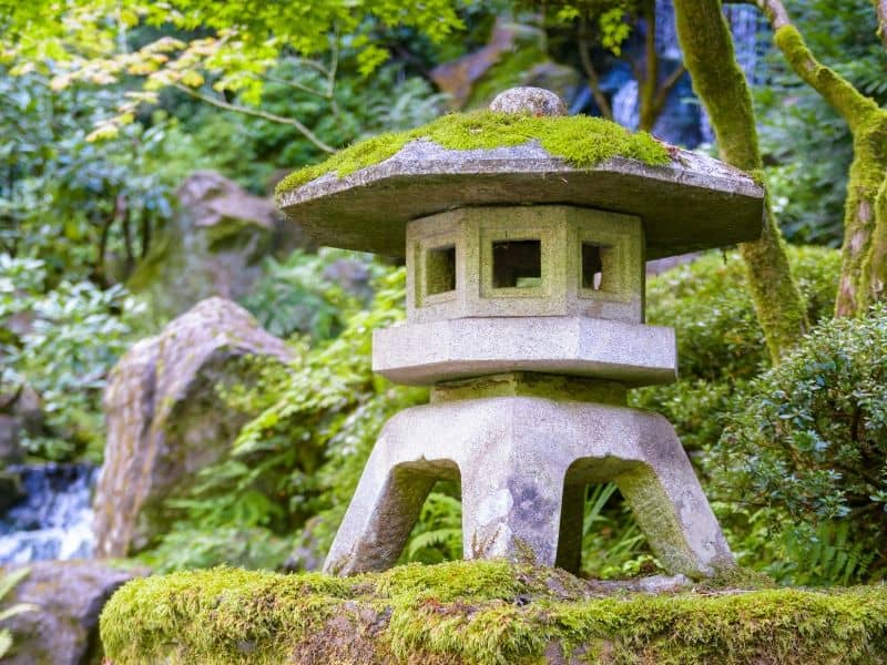 Stone garden sculpture