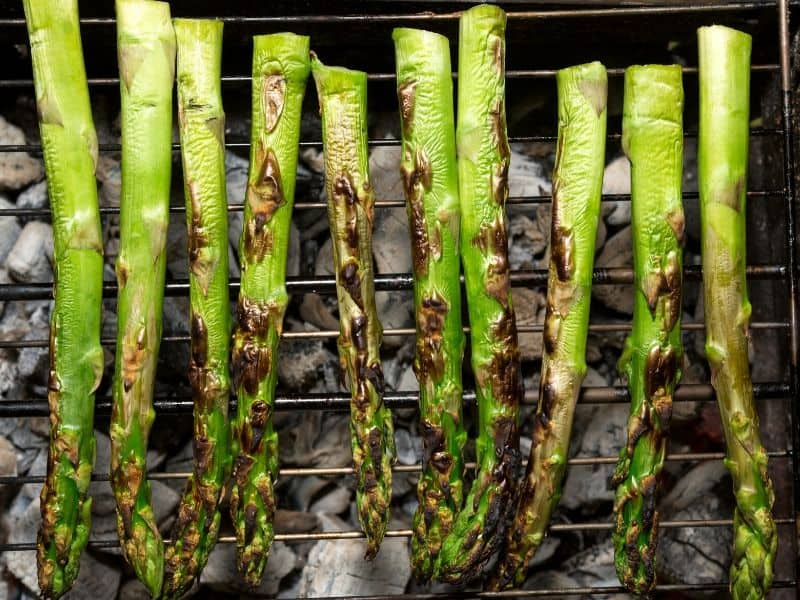 Grilled asparagus