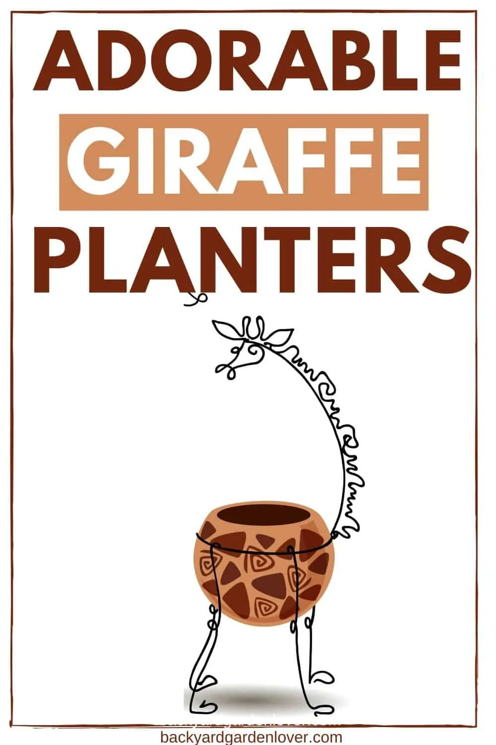 Adorable giraffe planters for your home 