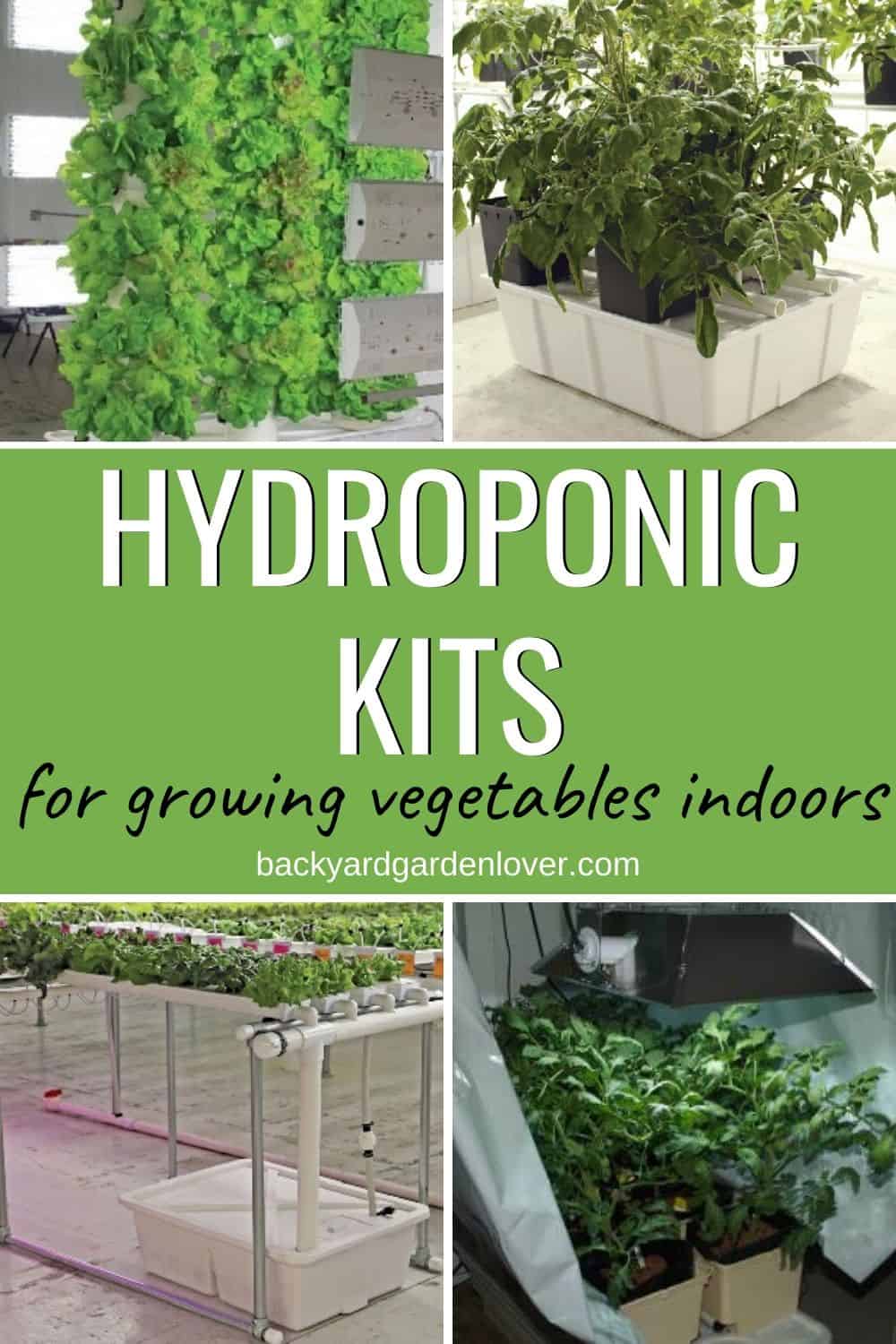 Hydroponic kits for growing vegetables indoors