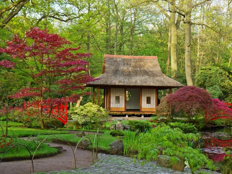 Cute garden spot Japanese style