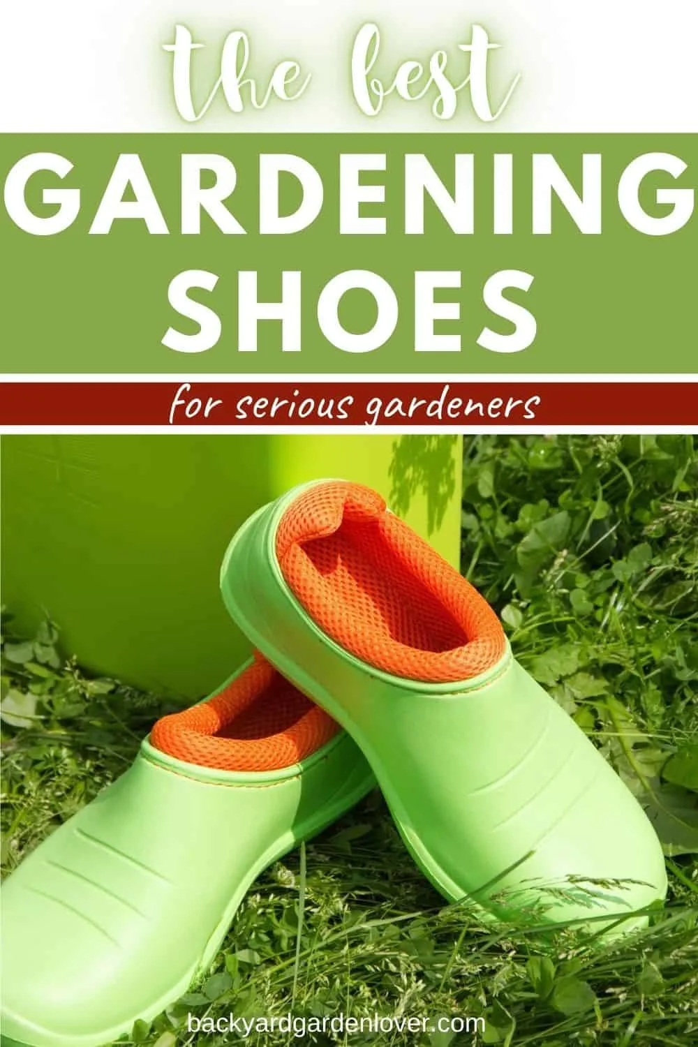 The best gardening shoes for serious gardeners - Pinterest image