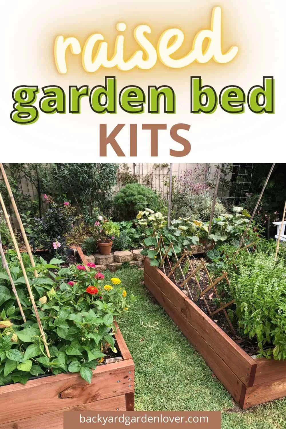 Best raised garden bed kits - Pinterest image