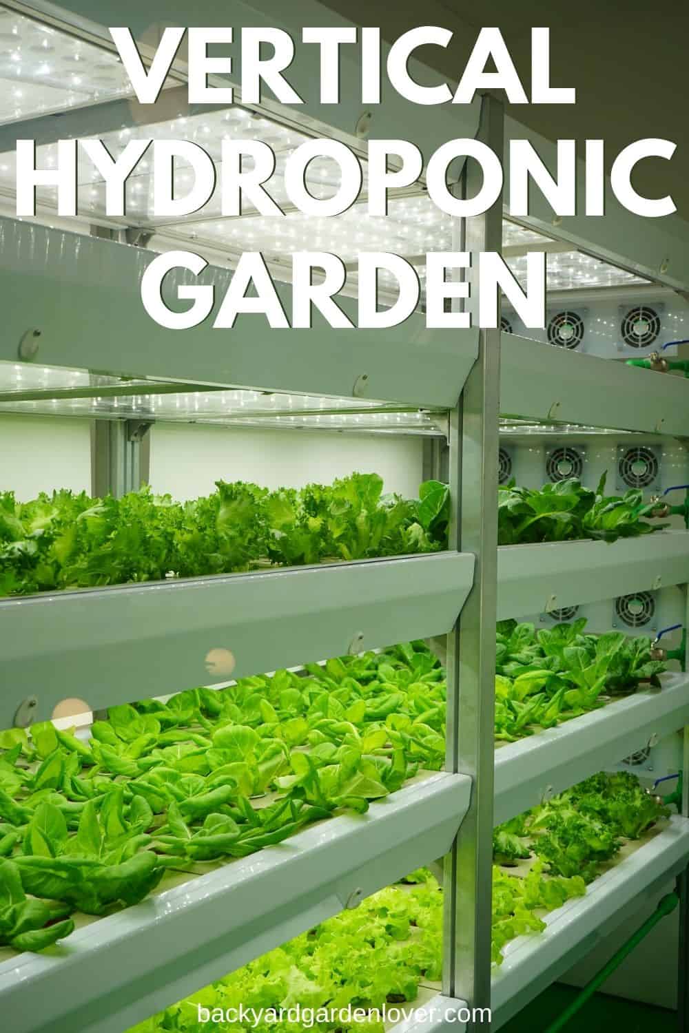 Vertical hydroponic gardening - Pinterest image