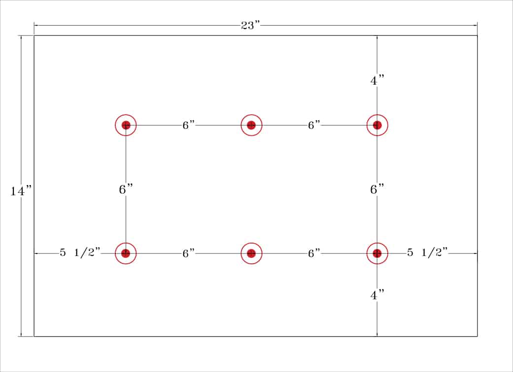 Hydro rack hole diagram