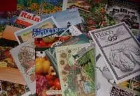 A collection of seed catalogs