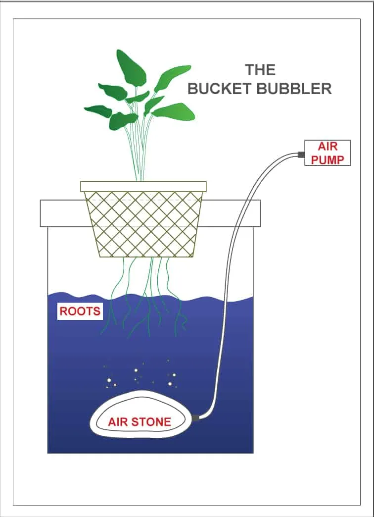 bucket bubbler diagram