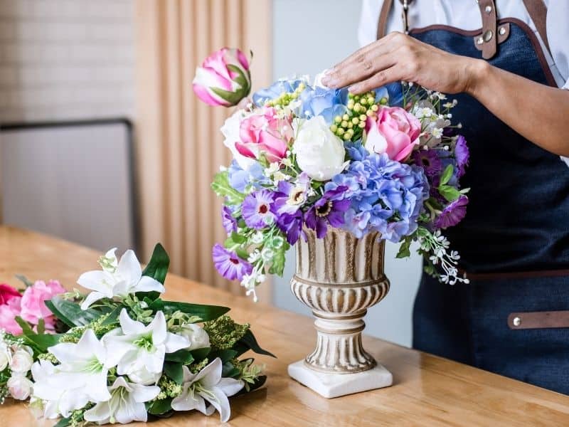 pastel colored bouquet