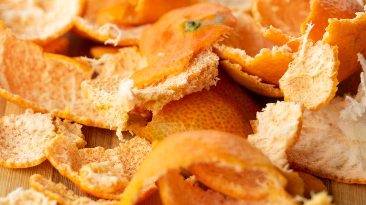 orange peels.