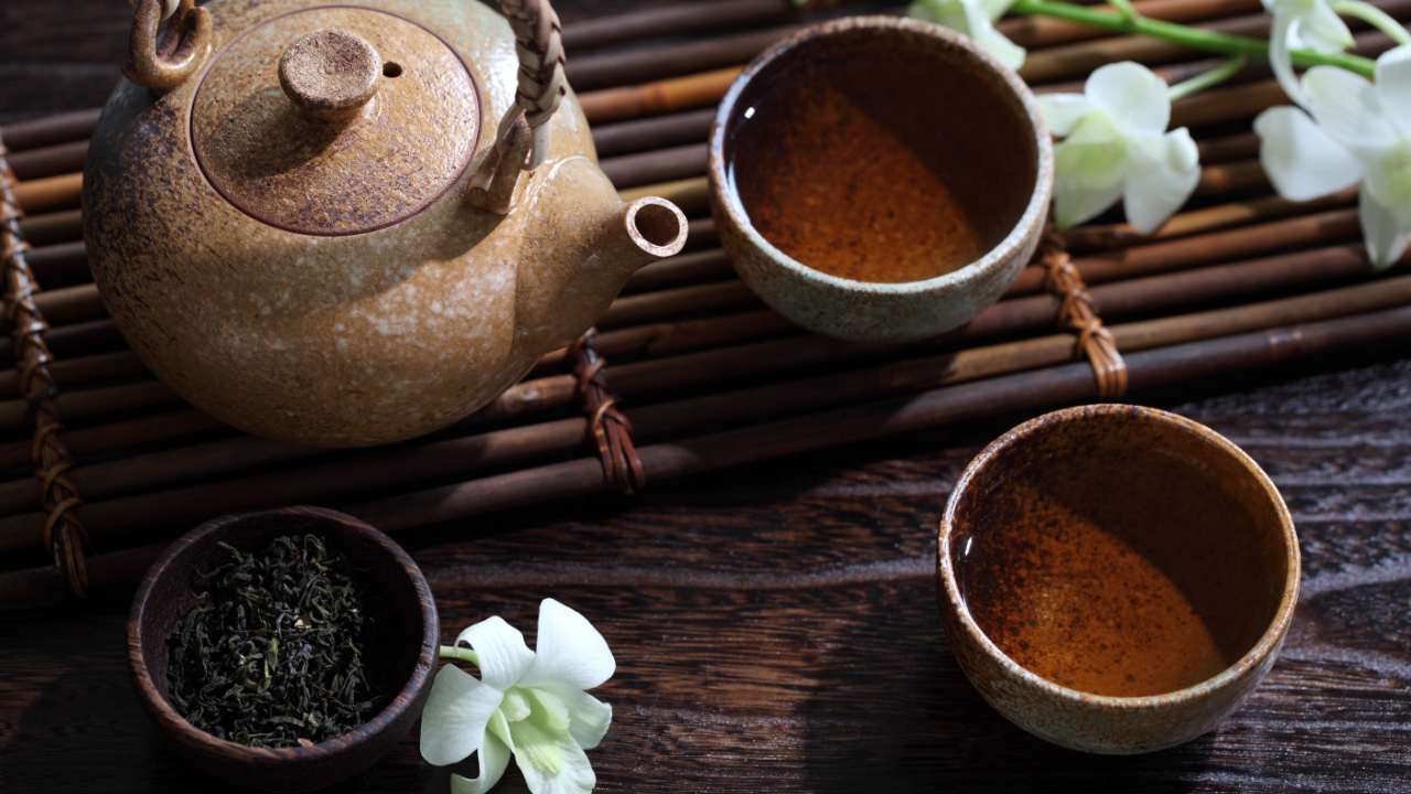 tea pot tea set cups