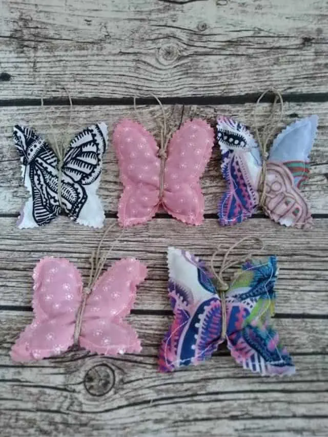 butterfly shaped herb sachets