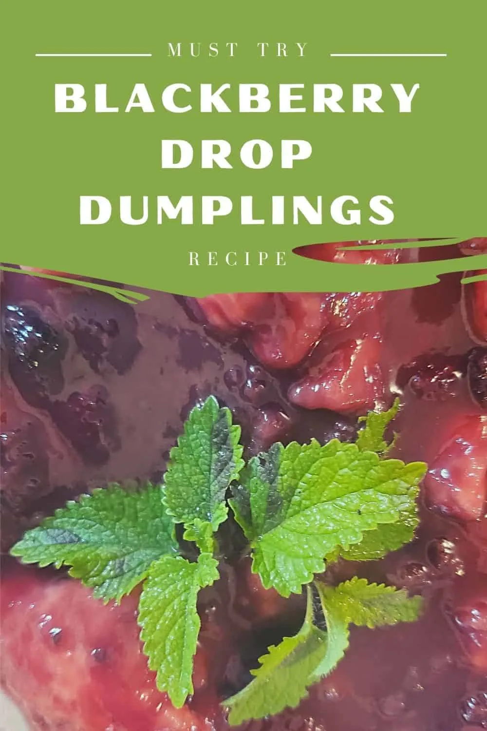 blackberry drop dumplings recipe
