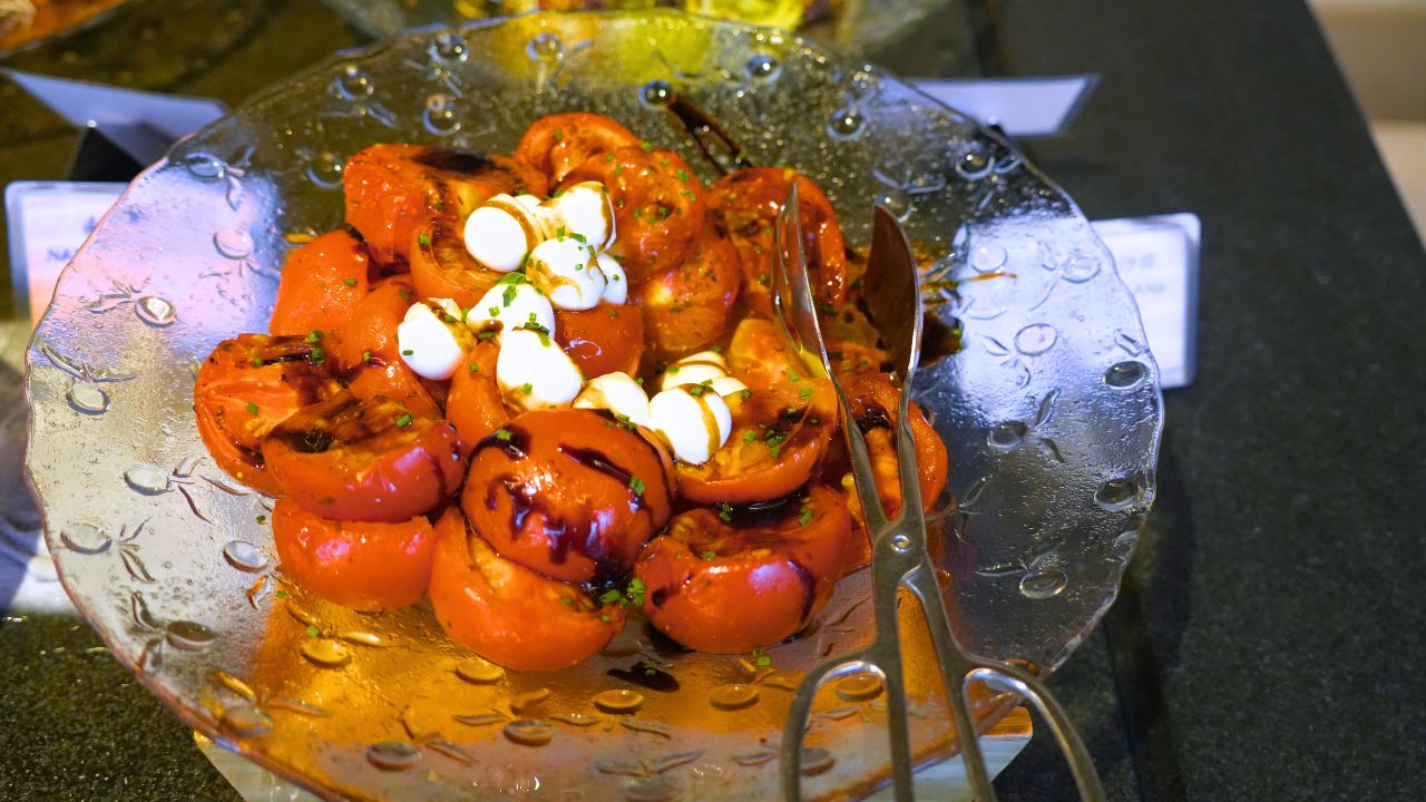 Grilled Tomatoes and Mozzarella Salad from YMCA The Haven