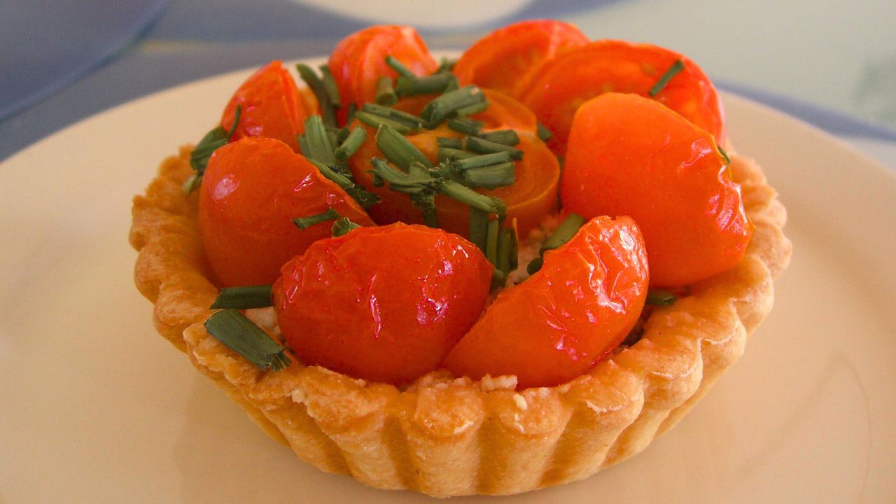 Tomato, Ricotta, Mushroom Tart - Amici Bakery
