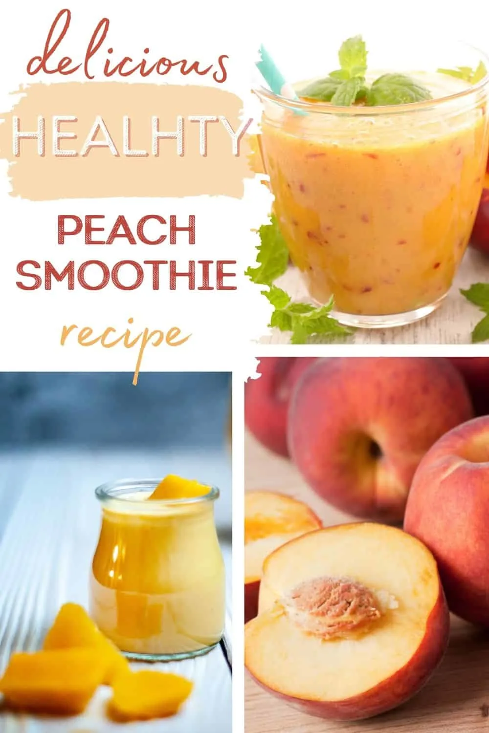 Delicious healthy peach smoothie recipe