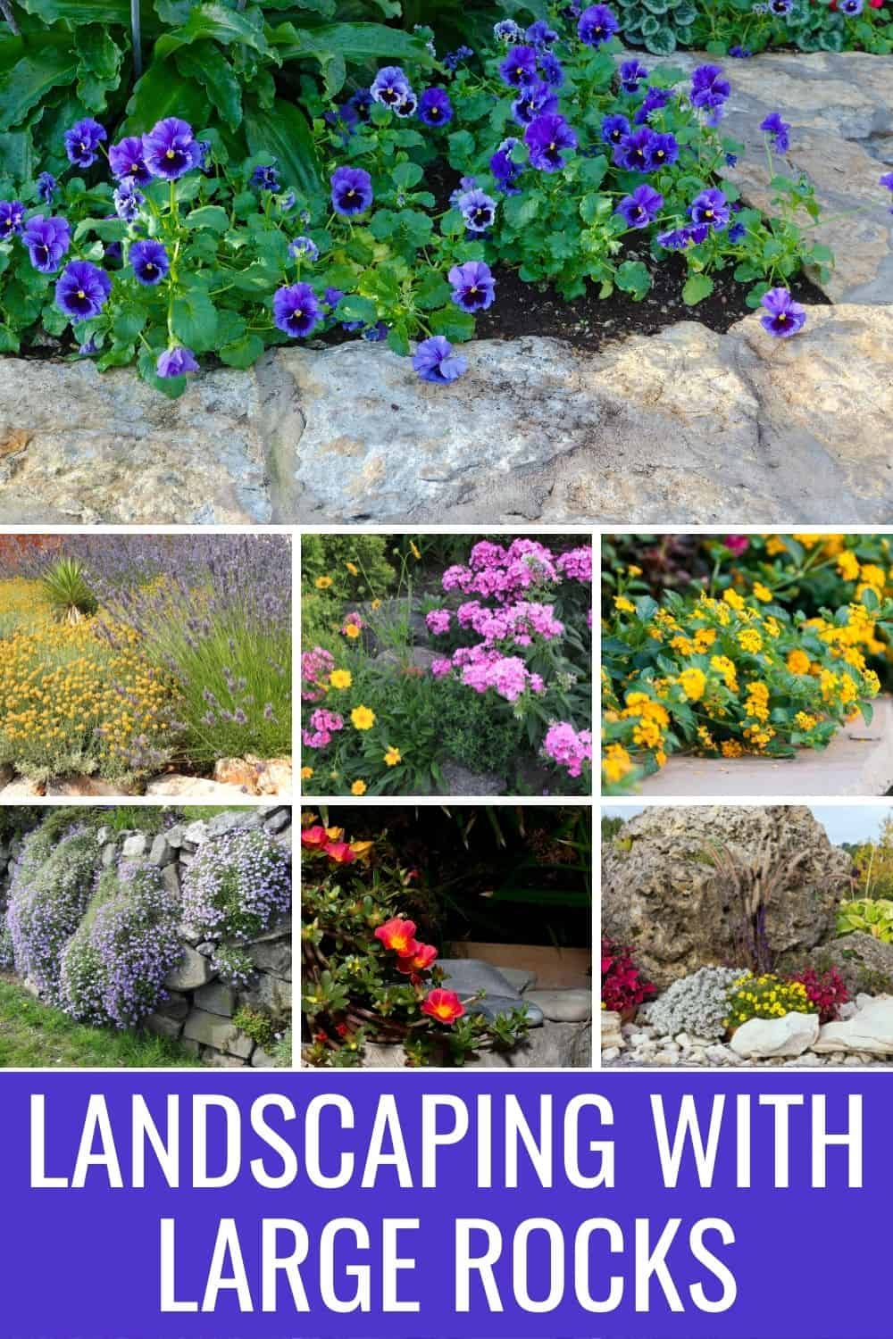 Landscaping with large rocks